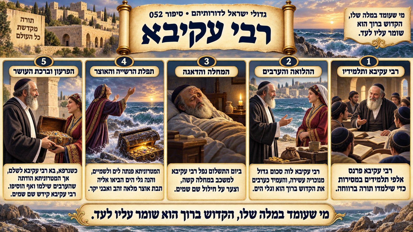 תמונת סיכום — רבי עקיבא: רבי עקיבא